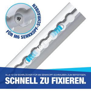 Produktbild für Airlineschiene NTG Standard, zum Kleben &amp; Schrauben