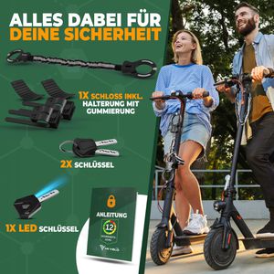 Produktbild für Fahrradschloss Mivelo CLAVIS-SWR-KS90-09