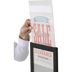 Produktbild für Infoständer Update-Displays beidseitig, schwarz A3