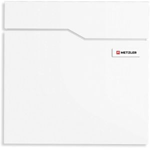 Briefkasten Metzler Hoffmann SF, verkehrsweiß, aus Stahl