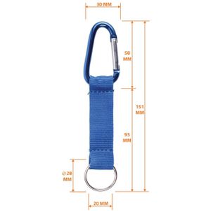 Produktbild für Schlüsselband Karteo blau, Textil
