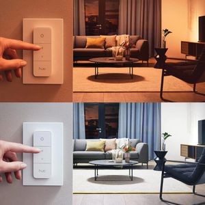 Produktbild für Deckenstrahler Philips-Hue Buckram, weiß mit LED