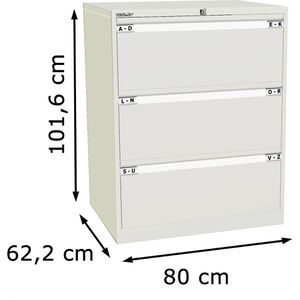 Produktbild für Hängeregisterschrank Bisley DF3-696