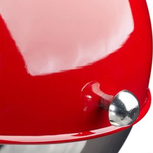 Produktbild für Zuckerdose Relaxdays 10030868 Zuckerkugel, silber / rot