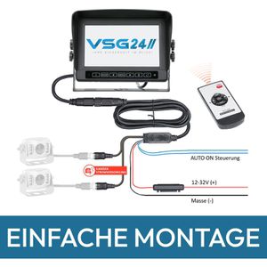 Produktbild für Rückfahrkamera VSG24 Proguard Profi HD 24568, Set