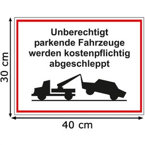 Produktbild für Parkplatzschild Abtec aus Kunststoff