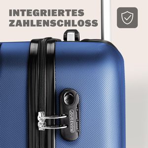 Produktbild für Koffer Monzana Baseline blau