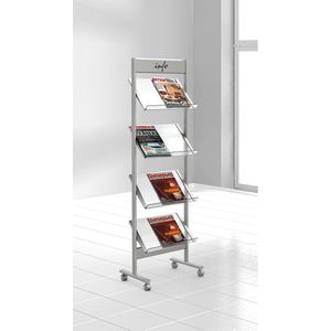 Produktbild für Prospekthalter Kerkmann 6354, Ecoline, alusilber