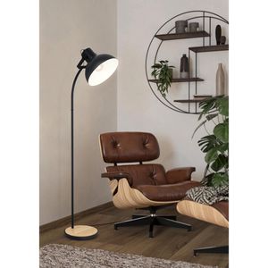 Produktbild für Stehlampe Eglo Lubenham, schwarz, 160 cm