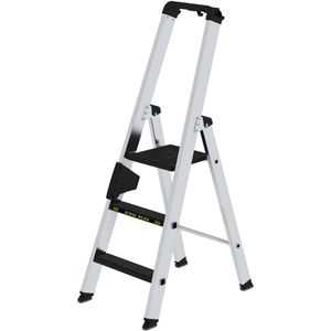 Stehleiter MUNK 42703, nivello-Leiterfüße, mit Plattform