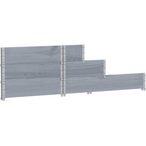 Produktbild für Palettenaufsatz vidaXL 4010311, grau, Holz