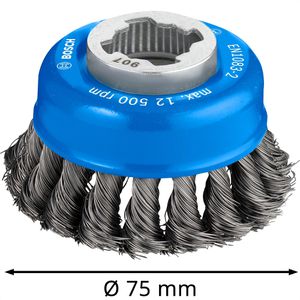 Produktbild für Drahtbürste Bosch 2608620726, Topfbürste Ø 75mm