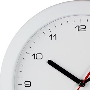 Produktbild für Wanduhr Eurotime 53850-00, Kunststoff, analog, Funkuhr