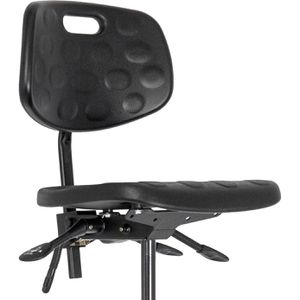 Produktbild für Arbeitsstuhl meychair PW1-H-PU-FR5-PW, schwarz