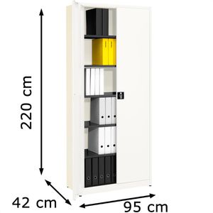Produktbild für Aktenschrank Mauser entero BF4-22 STG, aus Metall