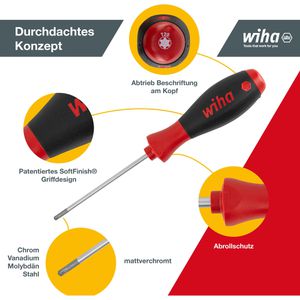 Produktbild für Schraubendreher Wiha SoftFinish, 01299, Set