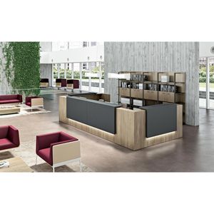 Produktbild für Empfangstheke Quadrifoglio Z2C73, weiß / ulme