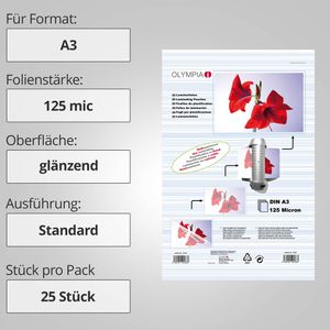 Produktbild für Laminierfolien Olympia 9183, DIN A3