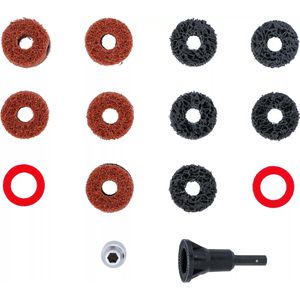 Produktbild für Radnabenschleifer BGS-technic 9736 Rundschaft 6,3mm, 14-teilig