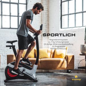 Produktbild für Ergometer Christopeit AX 4000 9 kg Schwungmasse, Upright-Bike