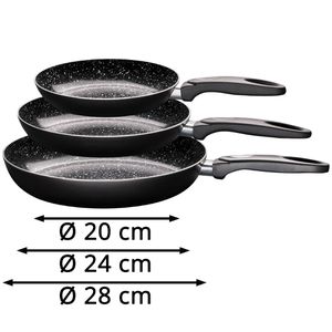 Produktbild für Pfanne KING Ceramics, mit Pfannenwender, Ø 20 / 24 / 28cm