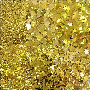 Produktbild für Glitzer Creativ-Company 284693 Bio Sparkles &amp; Pailletten, gold