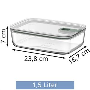 Produktbild für Mikrowellengeschirr Mepal EasyClip Nordic sage, aus Glas