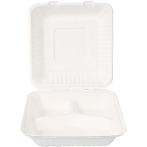 Produktbild für Menüboxen Franz-Mensch NATUREStar, weiß, aus Zuckerrohr