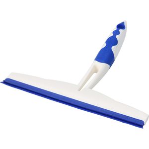 Produktbild für Duschabzieher BÜMAG YOYO, aus Kunststoff, weiß / blau