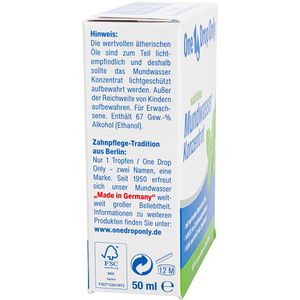 Produktbild für Mundspülung One-Drop-Only Mundwasser Konzentrat