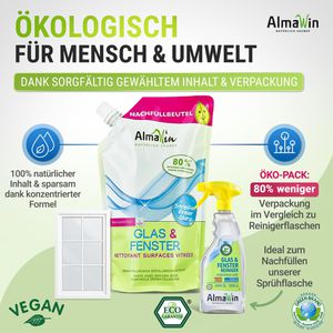 Produktbild für Glasreiniger AlmaWin Glas&amp;Fenster, gebrauchsfertig