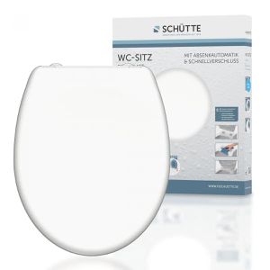 WC-Sitz Schütte White 82300, oval, aus Duroplast