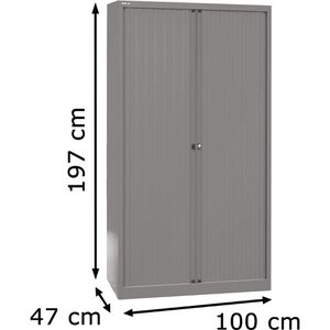 Produktbild für Rollladenschrank Bisley Essentials, Metall