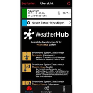 Produktbild für Thermo-Hygrometer TFA 31401302 WeatherHub Observer digital Set