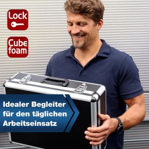 Produktbild für Transportkoffer PeakTech P 7310, abschließbar, aus Aluminium