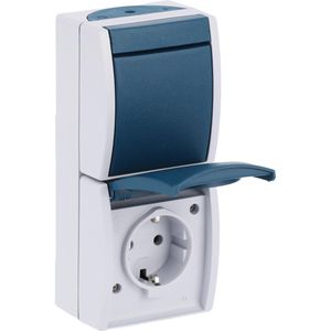 Produktbild für Steckdose Busch-Jaeger Ocean 2601/6/20 EW-53, IP44, Aufputz