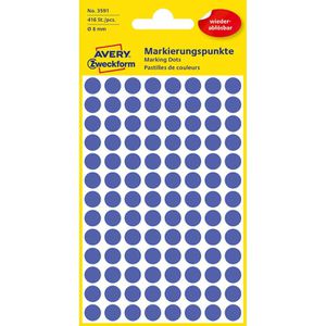 Markierungspunkte Zweckform 3591, blau