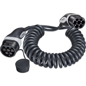 Produktbild für Elektroauto-Ladekabel Mennekes 36437 Mode 3 Spiral, IP44, 4 m