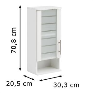 Produktbild für Bad-Hängeschrank Schildmeyer Niko 105658, matt weiß