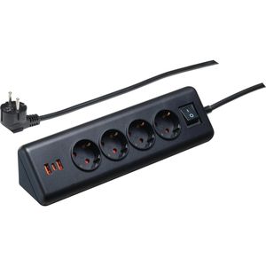 Produktbild für Tischsteckdose McPower 1535939, mit 2 m Schuko Kabel