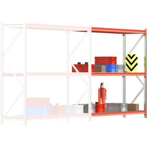 Produktbild für Anbauregal Regalwerk EMMA, 3 Metallböden