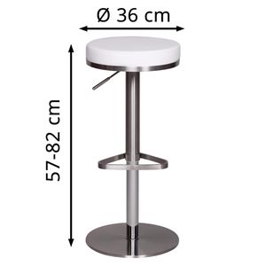 Produktbild für Barhocker Wohnling WL1.294, drehbar