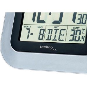 Produktbild für Wanduhr Technoline WS 8005, Kunststoff, digital, Funkuhr