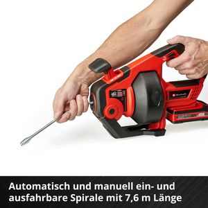 Produktbild für Rohrreinigungsmaschine Einhell TE-DA 18/760 LiSolo