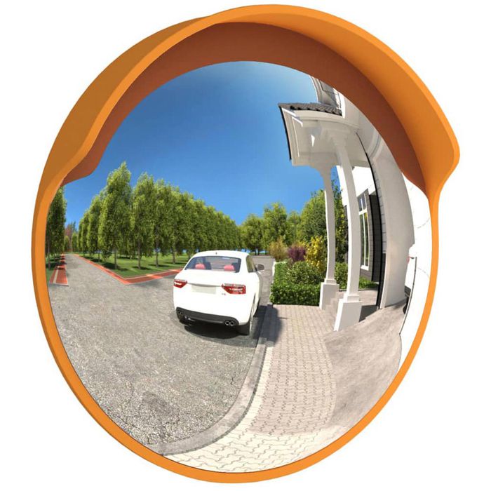 vidaXL Verkehrsspiegel orange, 153081, Ø 30cm, Kunststoff, für Innen- &  Außenbereich – Böttcher AG