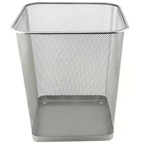 Produktbild für Papierkorb D.RECT 110785, silber