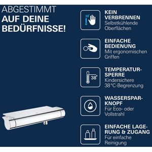 Produktbild für Duscharmatur GROHE Grohtherm 2000, 34469001, verchromt