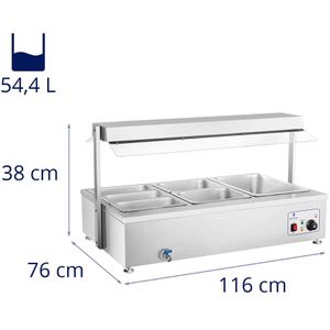 Produktbild für Bain-Marie Royal-Catering RCBM-6WA, 2900 Watt
