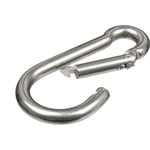 Karabinerhaken Dörner+Helmer 154861, Edelstahl