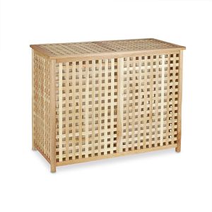 Produktbild für Wäschekorb Relaxdays Duo, Wäschetruhe mit Deckel